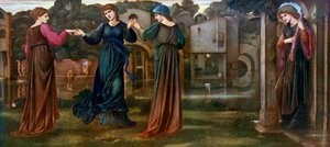 The Mill, Girls Dancing to Music by a River, 1870-1912