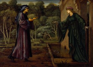 The Pilgrim at the Gate of Idleness by Edward Burne Jones