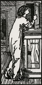 Psyche Looking into Cupboard, 1866 by Edward Coley after Burne Jones