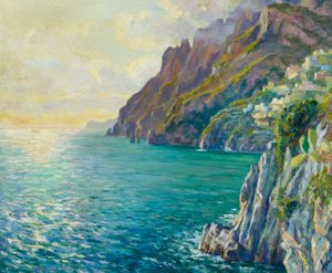 Evening Mood Positano by Edward Cucuel