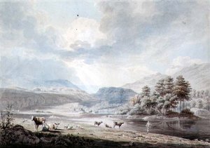 Lake Amongst Hills by Edward Dayes
