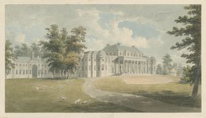 Shugborough Hall: Watercolor Painting, Late 18th Century by Edward Dayes