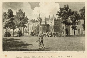 Strawberry Hill, Twickenham, London, the seat of the Honourable Horace Walpole by Edward Dayes
