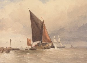 Sailing Barge at Sea