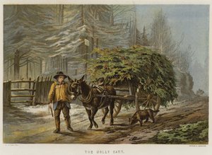 The Holly Cart by Edward Duncan
