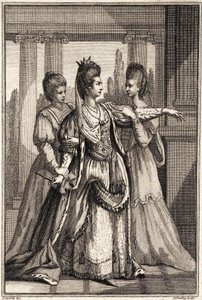Mary Ann Yates as Cleopatra in Dryden