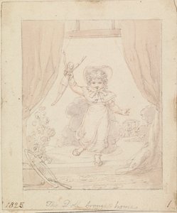Illustration for The New Doll: The Doll brought Home by Edward Francis Burney