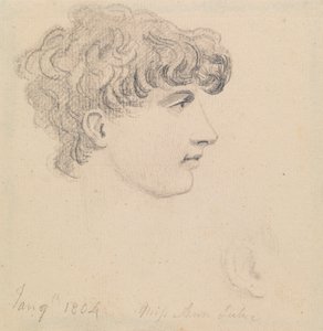 January 9th, 1804, Miss Ann Lukie (?)