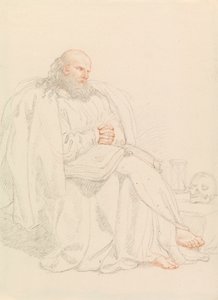 St. Jerome Meditating by Edward Francis Burney