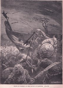 Death of Harold at the Battle of Hastings AD 1066 by Edward Frederick Brewtnall