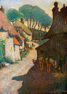 Thurlestone Village, South Devon by Edward Frederick Ertz