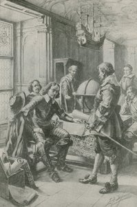Robert Blake Calls on Oliver Cromwell by Edward Frederick Skinner