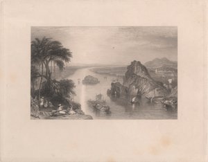 Rocks at Colgong on the Ganges by Edward Goodall