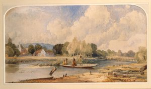 Fishing in a Punt by Edward Hassell