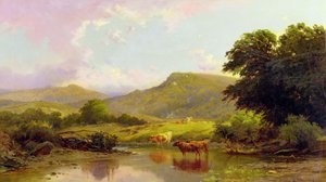 Scene on the River Conwy, Betws-y-Coed, North Wales