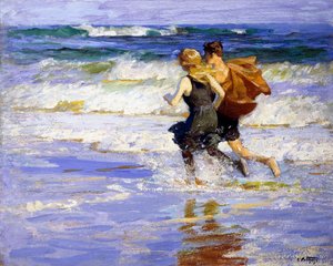 At the Beach by Edward Henry Potthast