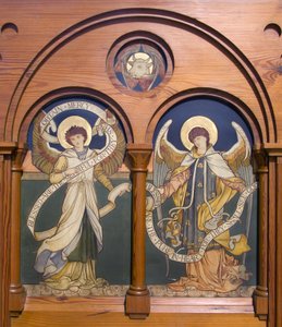 Garstang, St Thomas, Shrigley & Hunt, Edward Holmes Jewitt, Angel Reredos