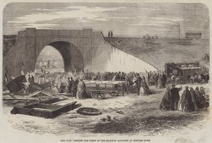 The Jury Viewing the Scene of the Railway Accident at Kentish Town by Edward Hull