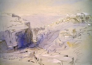 Baia, Zagora, Albania by Edward Lear