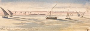 Deir Kadige, noon, January 2, 1867 by Edward Lear