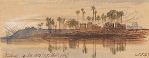 Dishne; 4:30 P.M., 27 Feb. 1867 by Edward Lear