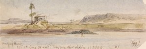 Near Garf Hossayn, 3:40 pm, 31 January 1867 by Edward Lear