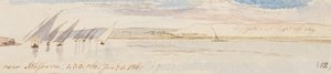 Near Massara; 1:30 P.M., 1 Jan. 1867 (12) by Edward Lear