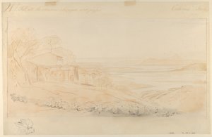 Pentedatelo, Calabria, Italy by Edward Lear