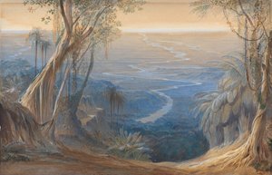 Plains of Bengal, from above Siligoree by Edward Lear