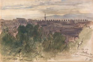 Salonica from My Room Window, 11 Sept. 1848, After Sunset by Edward Lear