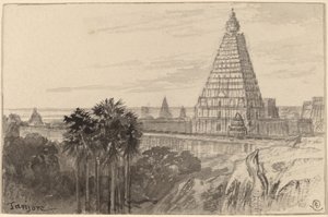Tanjore, India by Edward Lear