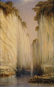 The Marble Rocks - Nerbudda Jubbulpore by Edward Lear