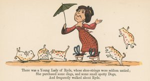 There was a Young Lady of Ryde, Whose Shoe-strings were Seldom Untied