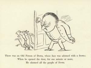 There was an Old Person of Down, whose Face was Adorned with a Frown by Edward Lear
