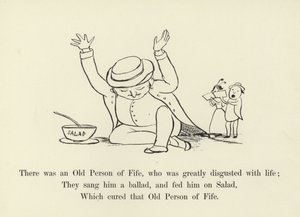There was an Old Person of Fife, who was greatly disgusted with life