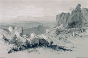 Views in Rome and Its Environs: View of Olevano by Edward Lear