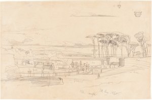 Villa Pamphili by Edward Lear