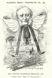 Punch cartoon: George Granville Bradley, English divine, scholar and Dean of Westminster