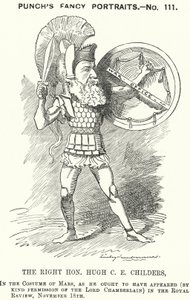 Punch cartoon: Hugh Childers, English Liberal politician