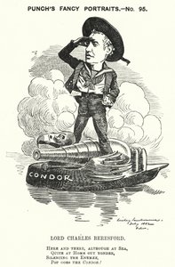 Punch cartoon: Lord Charles Beresford, Anglo-Irish admiral and Conservative politician