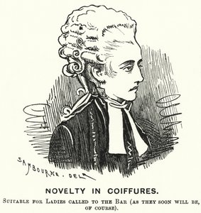 Novelty in Coiffures by Edward Linley (after) Sambourne