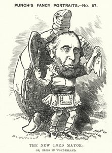 Sir John Ellis, Lord Mayor of London in 1881 by Edward Linley (after) Sambourne