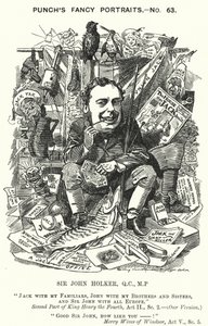 Sir John Holker, English Lawyer and Politician (engraving)