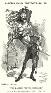 Punch cartoon: William Ballantine, English Serjeant-at-Law by Edward Linley (after) Sambourne