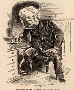 Cartoon of John Bright by Edward Linley Sambourne