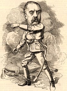 Gerald Graham (1831-1899) English Army Officer who Served in the Royal Engineers by Edward Linley Sambourne
