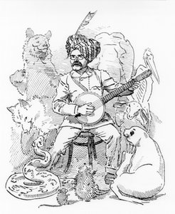 Illustration for Sambourne cartoon from Punch, Rudyard Kipling