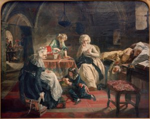 The French Royal Family in the Prison of the Temple by Edward Matthew Ward