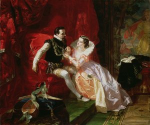 Leicester and Amy Robsart at Cumnor Hall, 1866