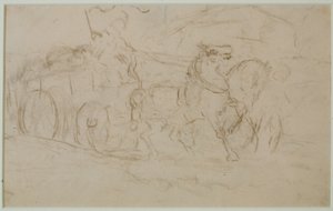 Horse and Cart (#9) by Edward Mitchell Bannister